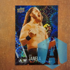 2021 Upper Deck AEW First Edition Wrestling Silver Pyro Parallel #12 Joey Janela